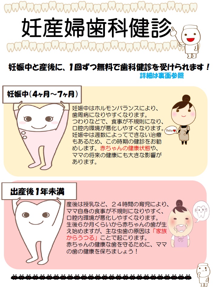 妊産婦歯科検診