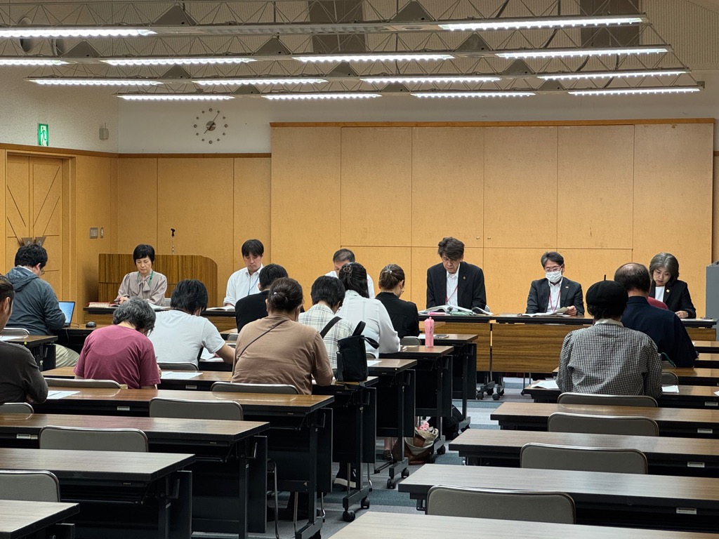 北中学校再編に伴う住民・保護者説明の様子