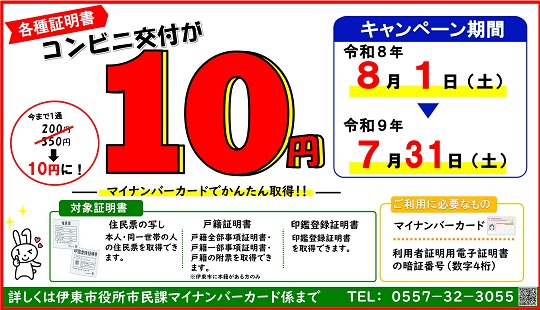 証明書コンビニ交付サービスについて