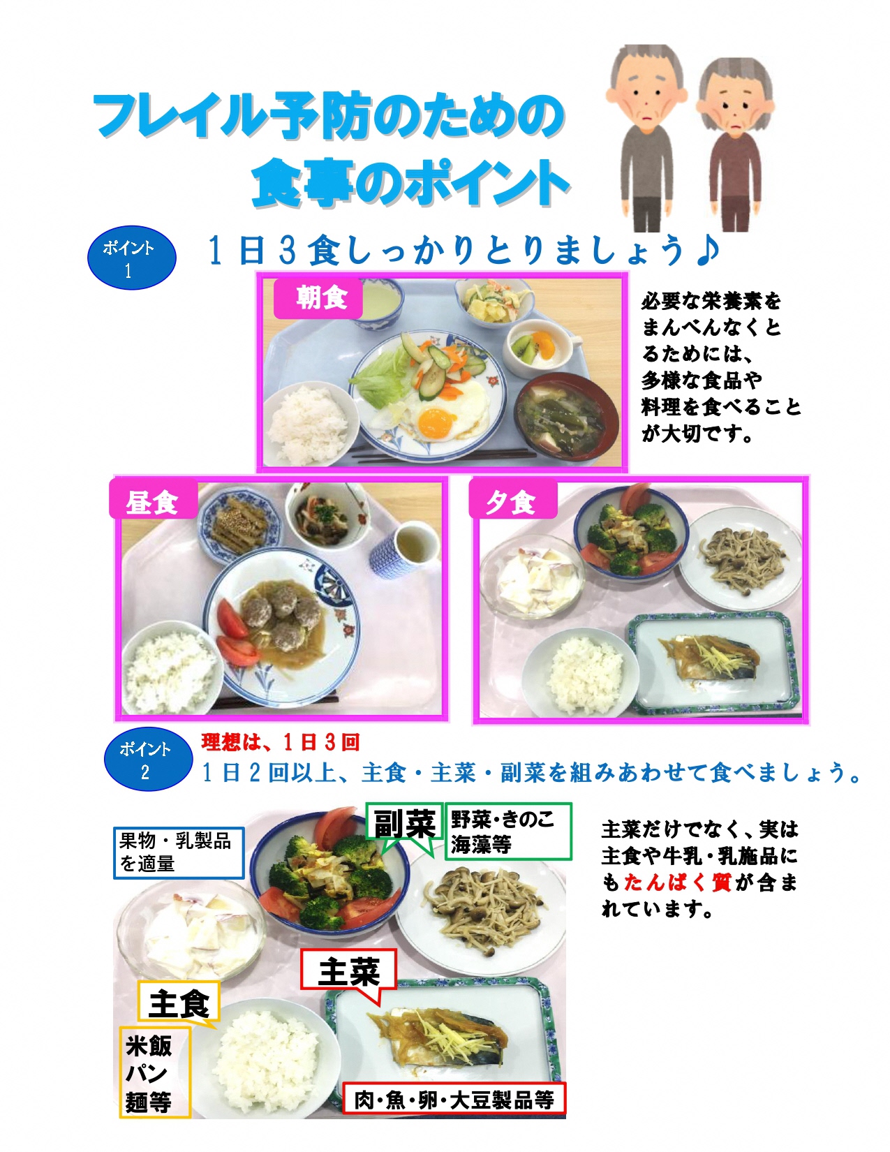 食生活からフレイル予防