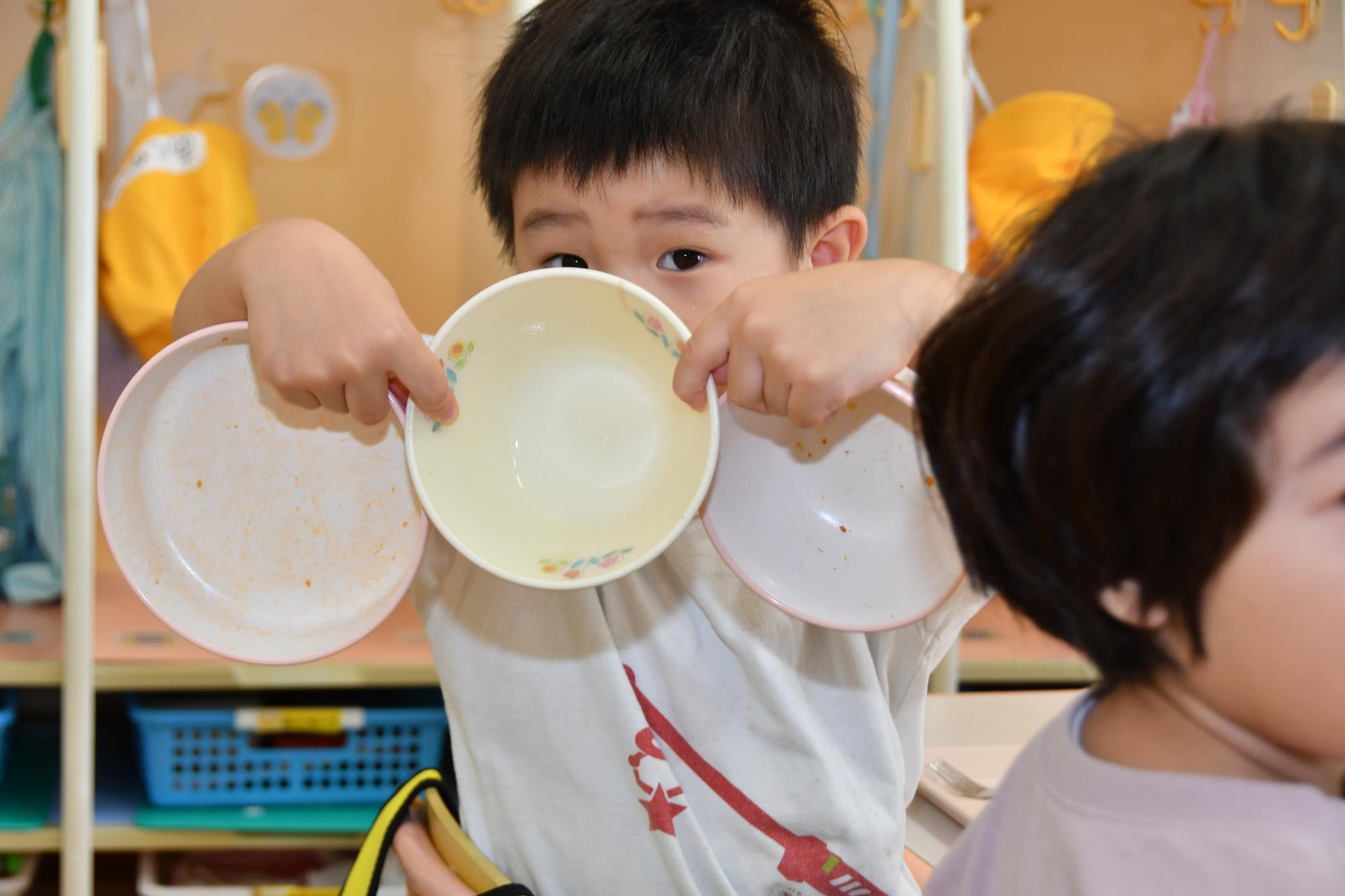 0914八幡野幼稚園給食視察3