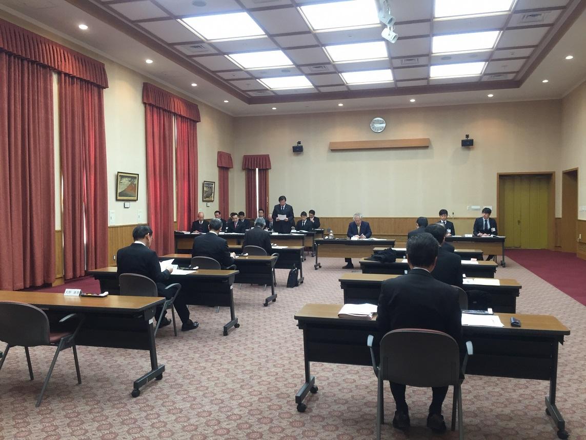 県庁本館で開催された静岡地方税滞納整理機構議会2月定例会の写真