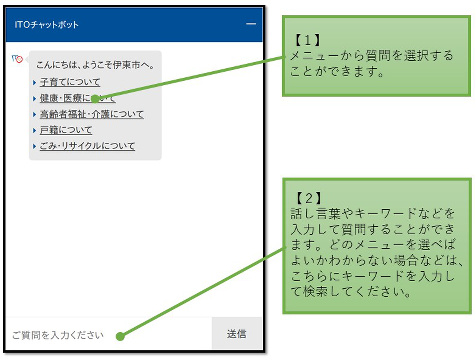 チャットボットの使い方2